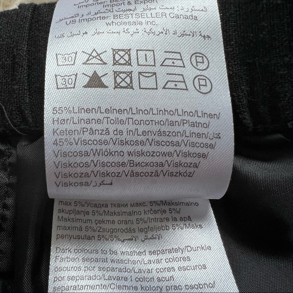 Linen Black Shorts Brand New Vero Moda Small - Picture 8 of 14